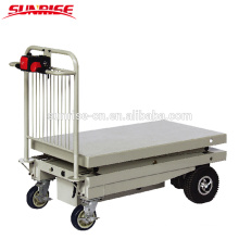 Eléctrico doble Scissor Lift Table Carrito / Hand Truck scissor platform